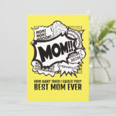 MAMA! Dankkarten für den Muttertag Einladung (Stehend Vorderseite)