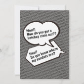 MAMA! Dankkarten für den Muttertag Einladung (Rückseite)