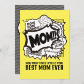 MAMA! Dankkarten für den Muttertag Einladung (Vorne/Hinten)