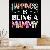 Mama Das Glück der Kunst ist ein Mami Poster (Küche)