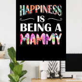 Mama Das Glück der Kunst ist ein Mami Poster (Heimbüro)