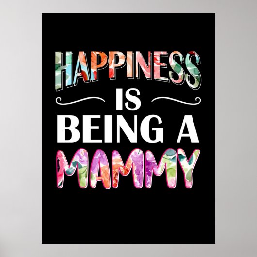 Mama Das Glück der Kunst ist ein Mami Poster (Vorne)