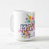 Mama, das Herz der Familie Modedesign  Kaffeetasse (Vorderseite Links)