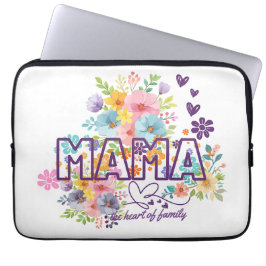 Mama, das Herz der Familie, trendy Design  Laptopschutzhülle