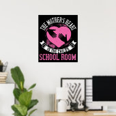 Mama - Das Herz der Mama ist das Schulzimmer Poster (Heimbüro)