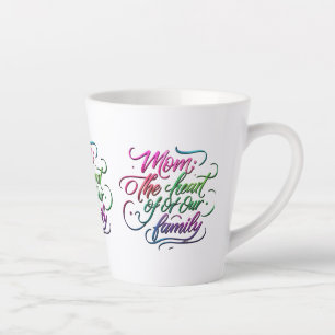 Mama: Das Herz unserer Familie - 12 oz Latte Tasse