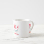 Mama: Das Herz unserer Familie" Espresso Tasse (Vorderseite Rechts)