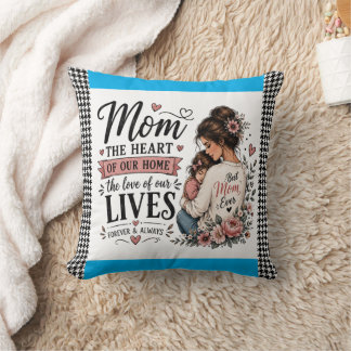 Mama, das Herz unseres Zuhause, individuelle Akzen Kissen