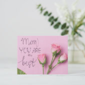 Mama, dass du am besten bist postkarte (Stehend Vorderseite)