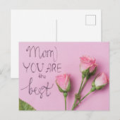 Mama, dass du am besten bist postkarte (Vorne/Hinten)
