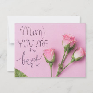 Mama, dass du am besten bist postkarte
