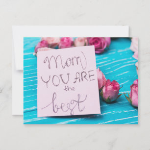 Mama, dass du am besten bist postkarte