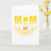 Mama, dass du meine Sonnenkarte bist Karte (Gelbe Blume)