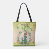 Mama Daughter Greenery Foliage Happy Mother Day Tasche (Rückseite)