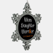 Mama Daughter Warrior...CRPS Schneeflocken Zinn-Ornament (Links)