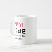 Mama Day Mthers Day Day Jeden Gag Mamas Personalis Kaffeetasse (Vorderseite Links)
