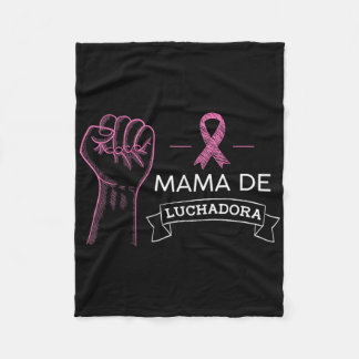 Mama De Luchadora Breast Cancer Awareness Mama Spa Fleecedecke