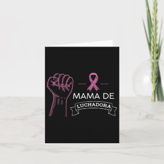 Mama De Luchadora Breast Cancer Awareness Mama Spa Karte