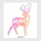 Mama Deer Watercolor Sticker (Blatt)