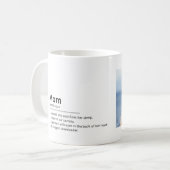 Mama definiert benutzerdefiniertes Foto-Geschenk f Kaffeetasse (Vorderseite Links)