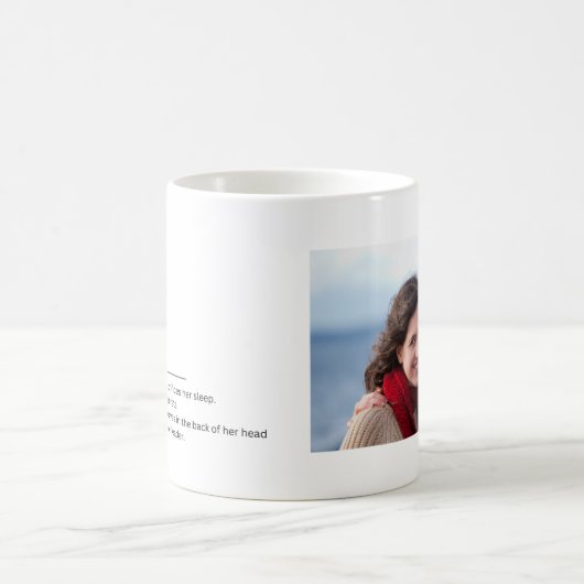 Mama definiert benutzerdefiniertes Foto-Geschenk f Kaffeetasse (Mittel)
