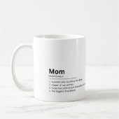 Mama definiert benutzerdefiniertes Foto-Geschenk f Kaffeetasse (Links)