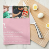 Mama Definition 9 Fotomaterial rosa Geschirrtuch (Viertel Falte)