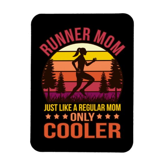 Mama Definition Halbmarathon Lover Running Magnet (Vertikal)