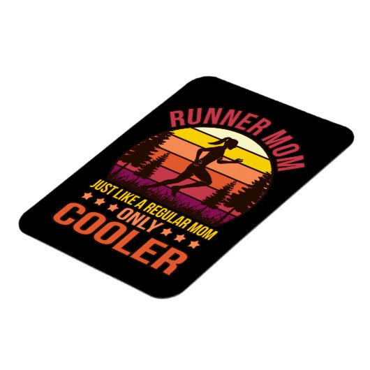 Mama Definition Halbmarathon Lover Running Magnet (Linke Seite)
