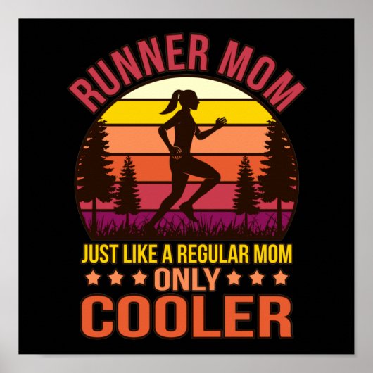 Mama Definition Halbmarathon Lover Running Poster (Vorne)