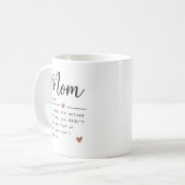 Mama-Definition lustiger Spruch Kaffeetasse (Vorderseite Links)