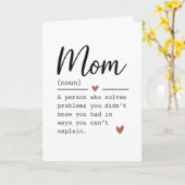 Mama-Definition lustiger Spruch Karte (Gelbe Blume)