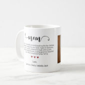 Mama Definition Mütter Tag Foto Kaffeetasse (Vorderseite Links)