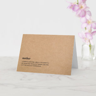 Mama Definition Muttertagskarte Karte