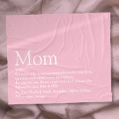 Mama Definition Spaß Cool Rosa Fleece Blanket