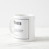 Mama Definition Tasse (Vorderseite Links)
