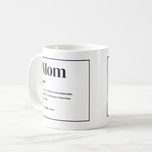 Mama Definition Tasse (Vorderseite Links)