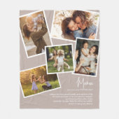 Mama Definition Wertvolle Erinnerungen FotoCollage Fleecedecke (Vorderseite)