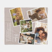 Mama Definition Wertvolle Erinnerungen FotoCollage Fleecedecke (Vorderseite (Horizontal))
