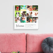 Mama Definition Zitat FotoCollage Leinwanddruck (Insitu (Wohnzimmer))