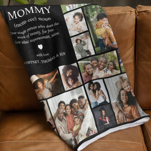 Mama-Definitions-Fotocollage Fleecedecke