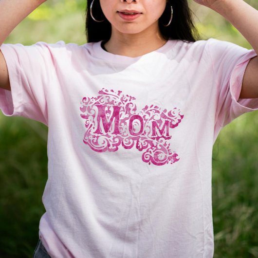 "Mama" dekorativer rosa T - Shirt