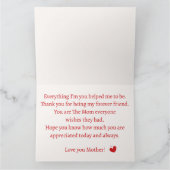 Mama Den ganzen Tag weiße Faltkarte Karte (Innenseite)