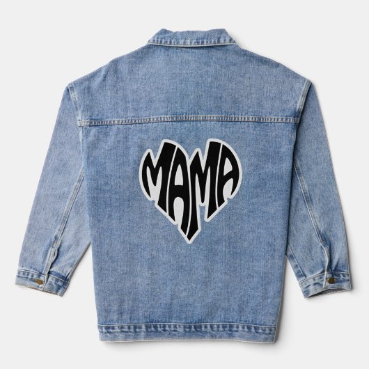 MAMA DENIM-JACKE JEANSJACKE (Rückseite)