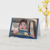 Mama der 50er Jahre Karte (Gelbe Blume)