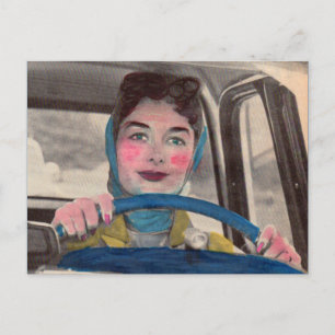 Mama der 50er Jahre Postkarte