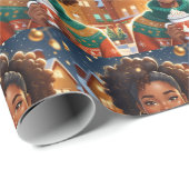 Mama der Afroamerikanerin Geschenkpapier (Rolleneckpunkt)