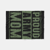 Mama der amerikanischen Militärveteranen D Fleecedecke (Vorderseite (Horizontal))