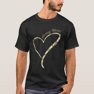 Mama der Armee Militärische Mama Camouflage Sweat- T-Shirt