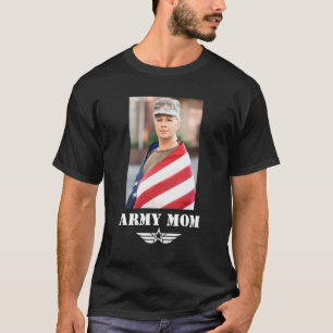 Mama der Armee mit Foto T-Shirt